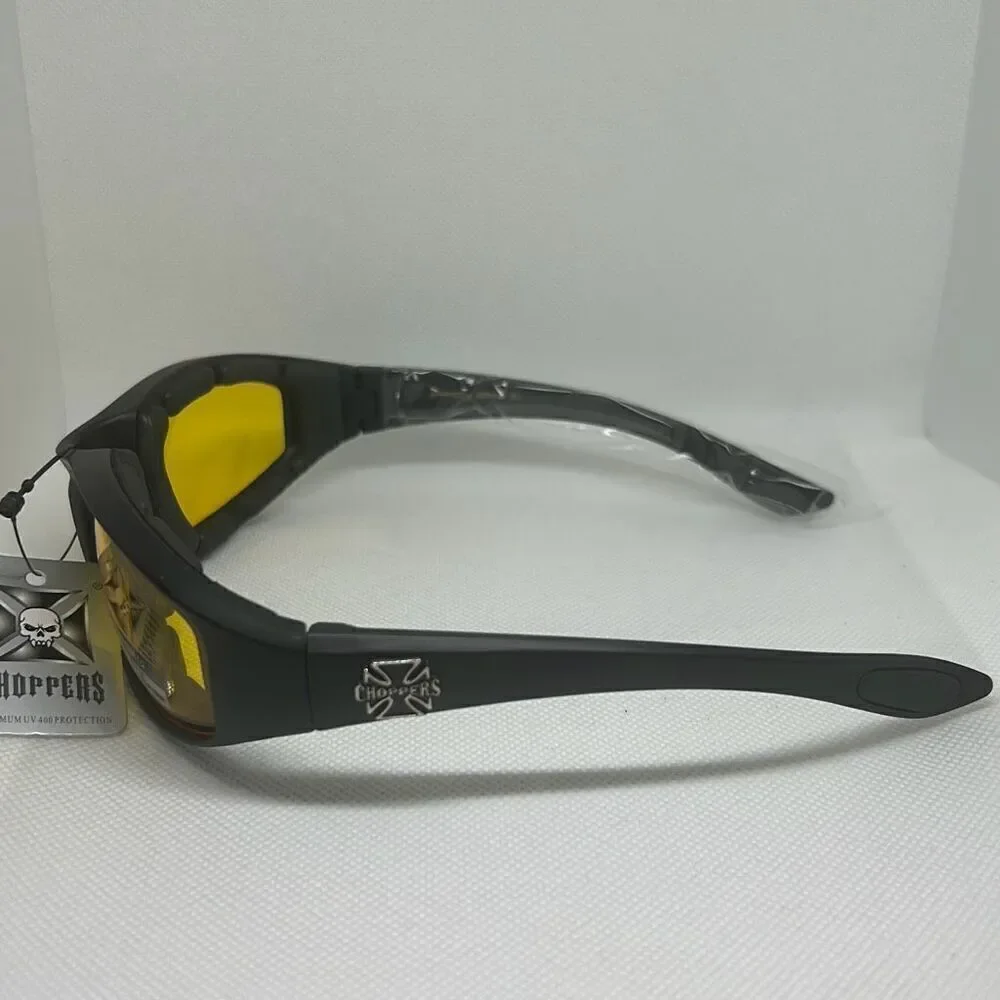 Choppers Padded Yellow Lens Sunglasses
